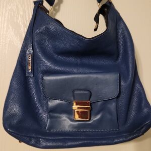 A.Bellucci Blue Leather Hobo Bag